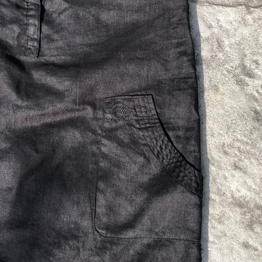 Guess jeans 100% linen dress black Small - Picture 6 of 10